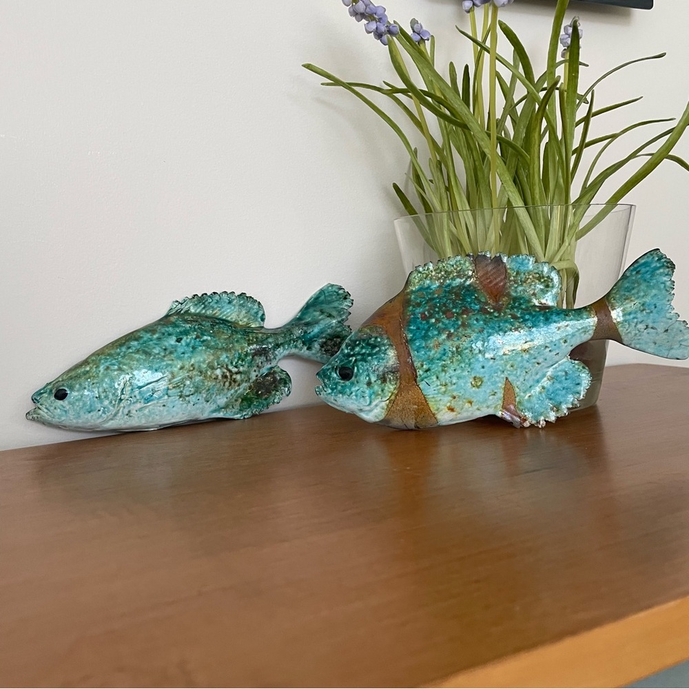 Handmade ceramic clay fish